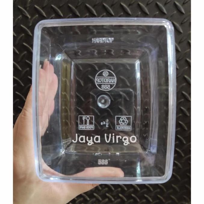 Toples 588 HARDTOP kotak / toples kue nastar / toples kue kering kotak