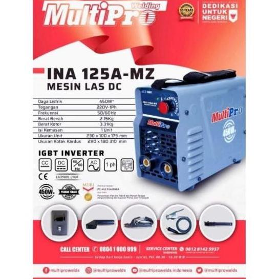 ___] MULTIPRO INA 125A-MZ Mesin Travo Las 450 Watt