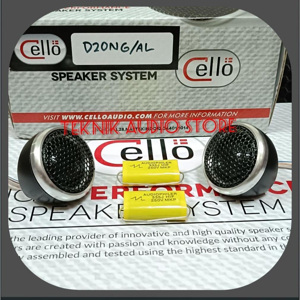 Murah Tweeter Cello D20 Silk Dome 1.5Inch Lebar 40Mm