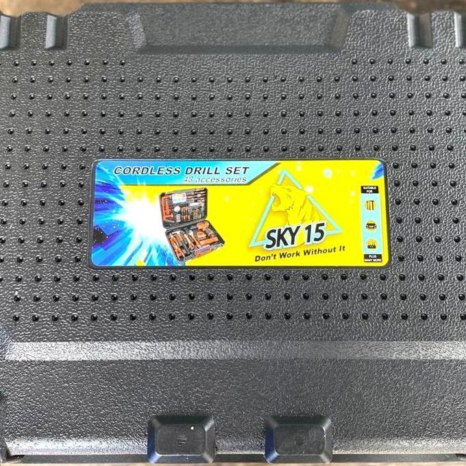 Sky Toolset Toolkit Cordles Set 49 Pcs/Bor Cas Baterai Set Kunci 49Pcs Pekan Promo