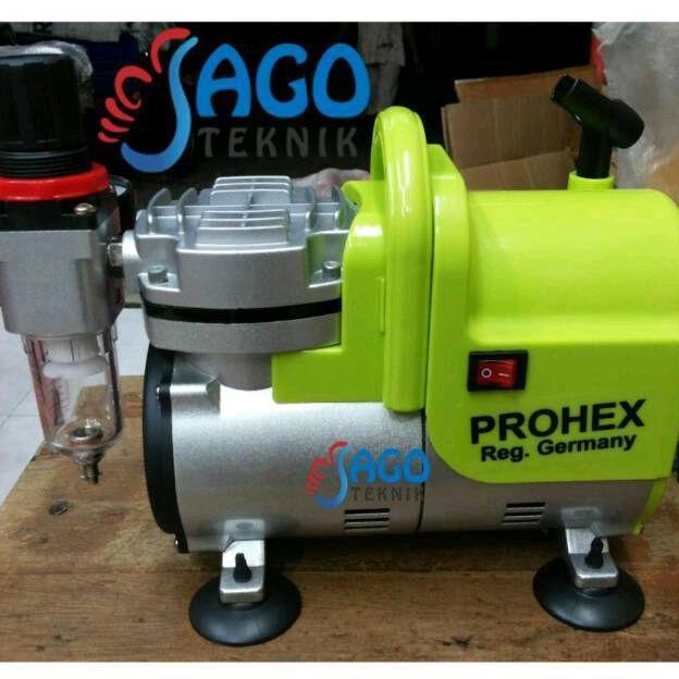 #@#@#@#@] Prohex Kompresor Mini Air Brush PROHEX 1/6 HP 100 Watt 1450 RPM 20-23 Liter per Menit Auto
