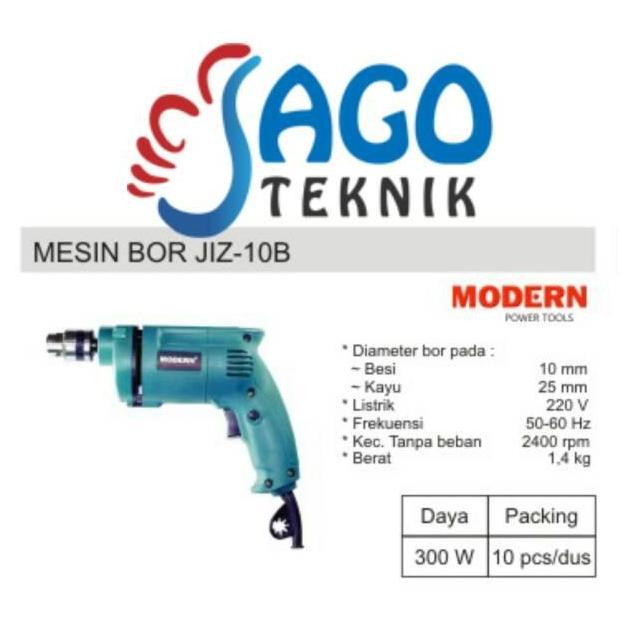 Termantab] Mesin Bor Modern JIZ 10 B / JIZ10B / JIZ-10 B
