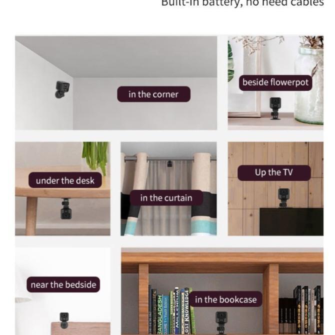 Sale Kamera Pengintai Mini Kecil Wifi Tanpa Kabel Jarak Jauh Cctv Mini Tersembunyi Spy Cam Hidden Ca