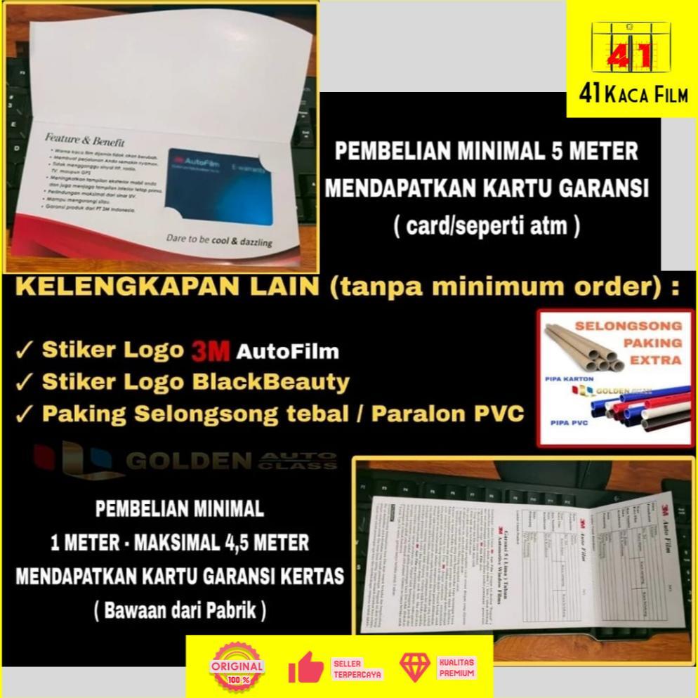 DISKON KACA FILEM MOBIL 3M BLACK BEAUTY 40% 60% 80% , KACA FILEM ANTI PANAS