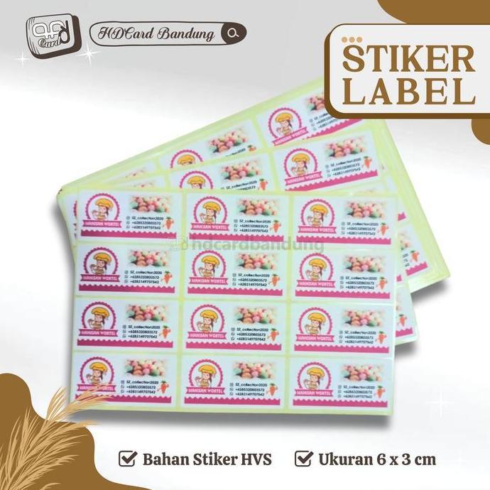 [1 pack] Stiker Label - Sticker isi 120pcs Untuk Label Makanan, Etiket Obat, Nama Anak dll Murah