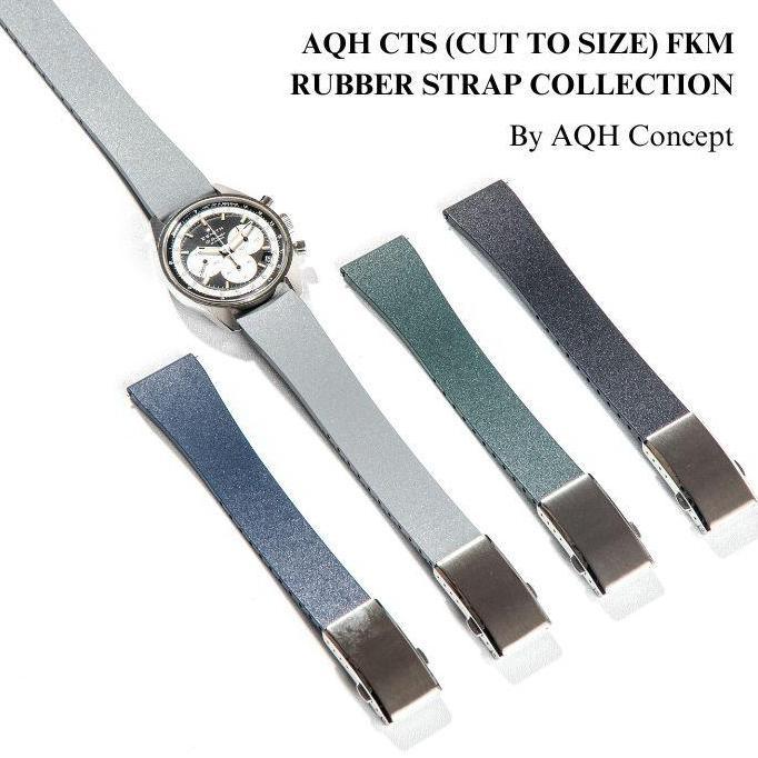 New AQH Rubber Watch Strap / Tali jam / Rubber Jam Tangan / Tali Jam Rubber / Rubber Strap