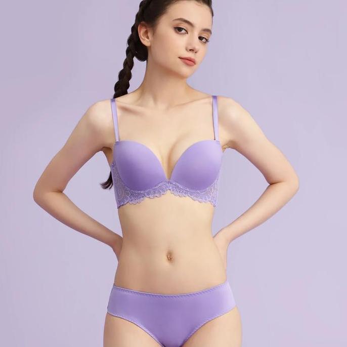 PIERRE CARDIN BRA SET PANTY ONE SET 707-73637B PUSH UP BERKAWAT VIVID DREAM DEMI BRA SERIES