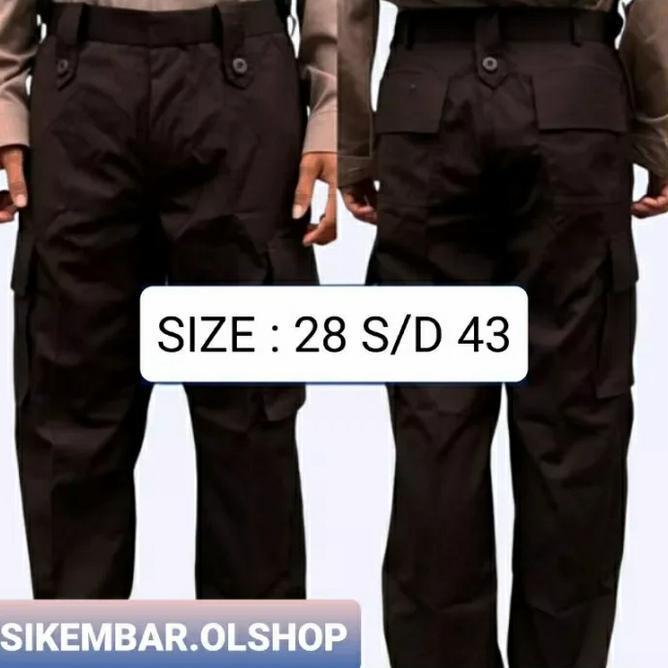 Celana Pdl Celana Pdl Coklat Brimob Coklat Bahan Drill Kargo Lapangan