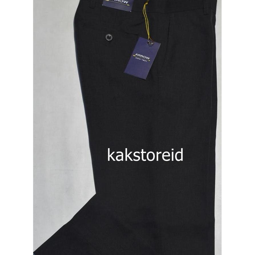 Celana Kerja Formal Celana Kerja Formal Pria Hitam Arrow Arc 34 Panjang