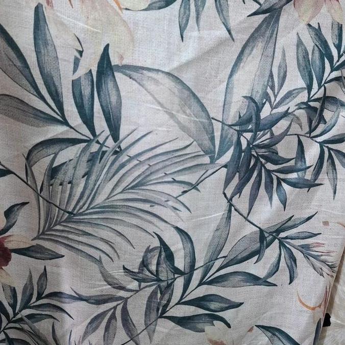 BAHAN LINEN MOTIF - KAIN KATUN SERAT 100% LINEN - COTTON LINEN BANGKOK KODE 1040