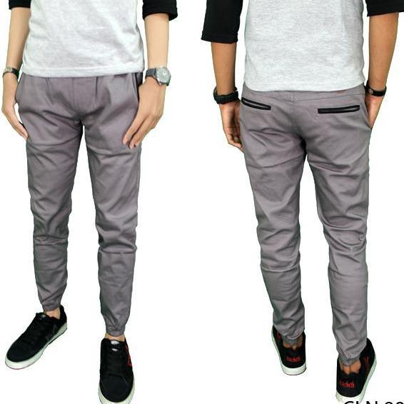 Celana Casual Jogger Celana Casual Jogger Pria Abu Keren -