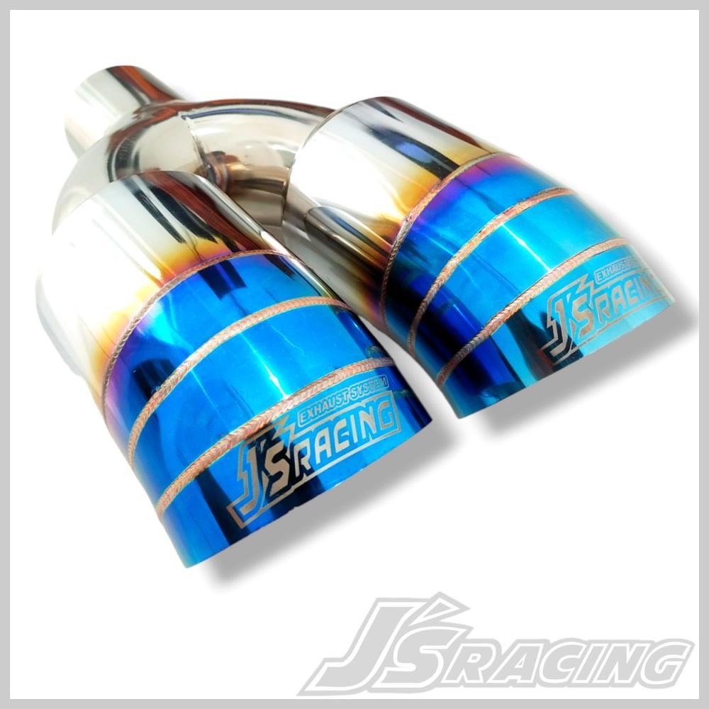 DISKON KNALPOT MOBIL JS RACING CABANG SUARA BASS ULEM BASS PADAT UNIVERSAL MOBIL