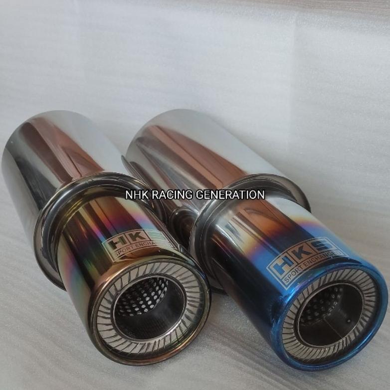 FREE ONGKIR KNALPOT RACING MOBIL HKS NGEBAS ADEM BASS HALUS SEMUA JENIS MOBIL BENSIN UNIVERSAL