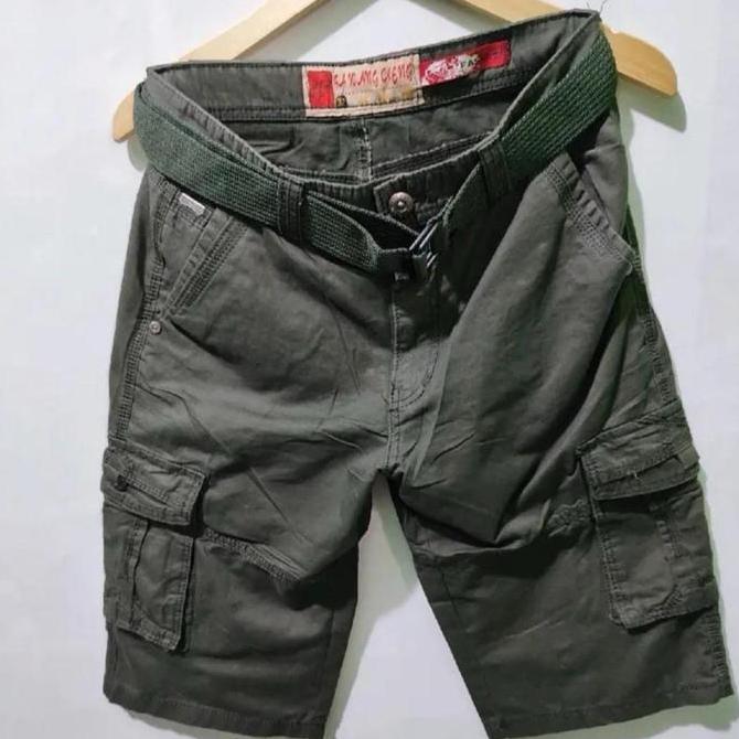 Celana Kargo Pendek Celana Kargo Pendek Celana //Celana Pria Bwc// Sabuk//