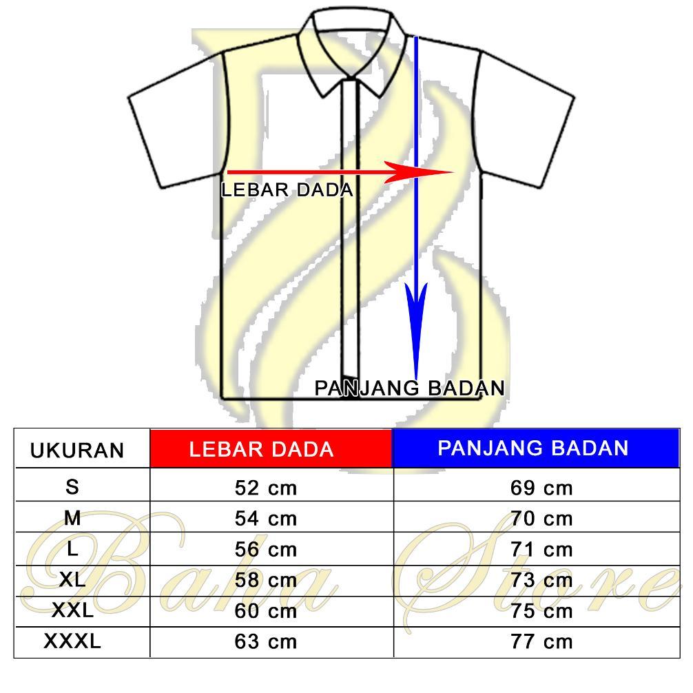 Best Seller Baha Store Kemeja Batik Pendek Pria Lapis Furing