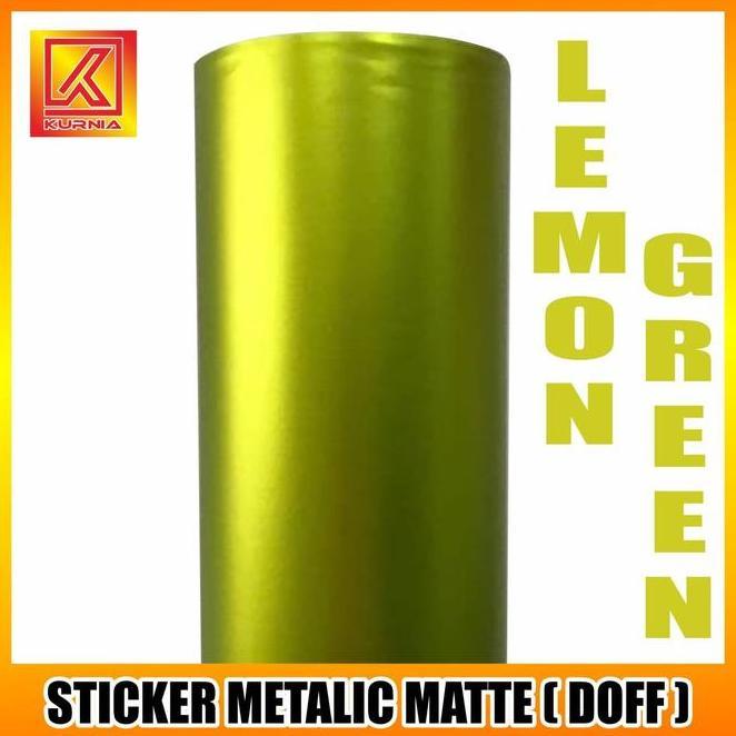 Sticker Metalic Matte Green Lemon