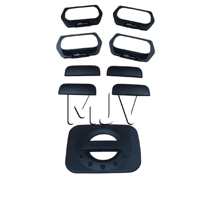 Paket Outer Handle Xenia 2004 Hitam Set Pintu Gr Sport Cover Tangki 2004-2011 Doff Car Aksesoris Cro