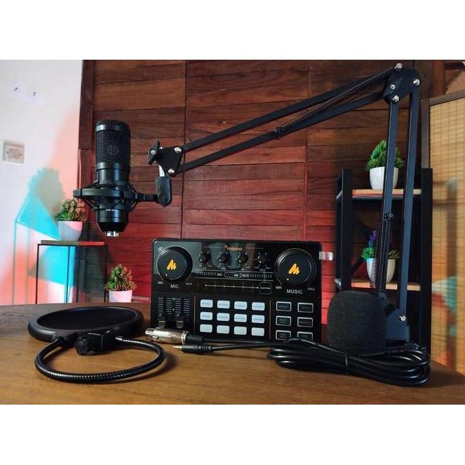 Paket Podcast MAONOCASTER Lite AU-AM200 & Mic BM 800