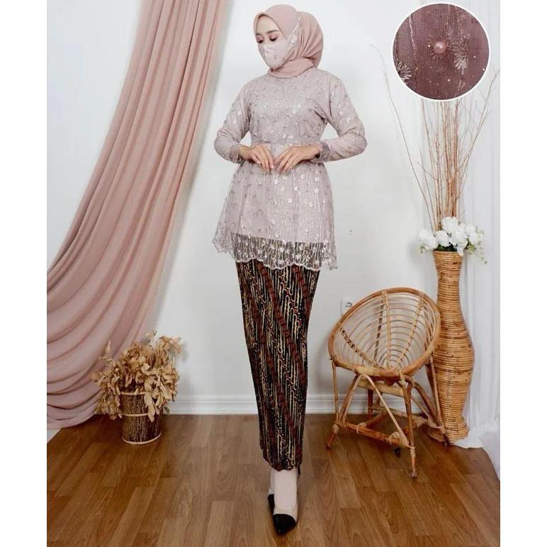 Hot Set Kebaya Modern - Baju Kebaya Wisuda - Kebaya Pesta Modern - Kebaya Wisuda Modern - Kebaya Lam