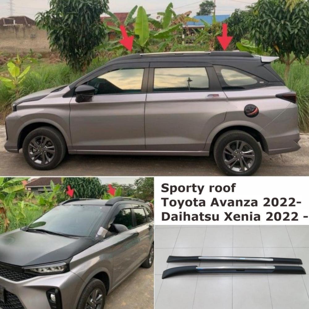 DISKON TOYOTA AVANZA DAIHATSU XENIA 2022- SPORTY ROOF RAIL RACK VARIASI ATAP MOBIL