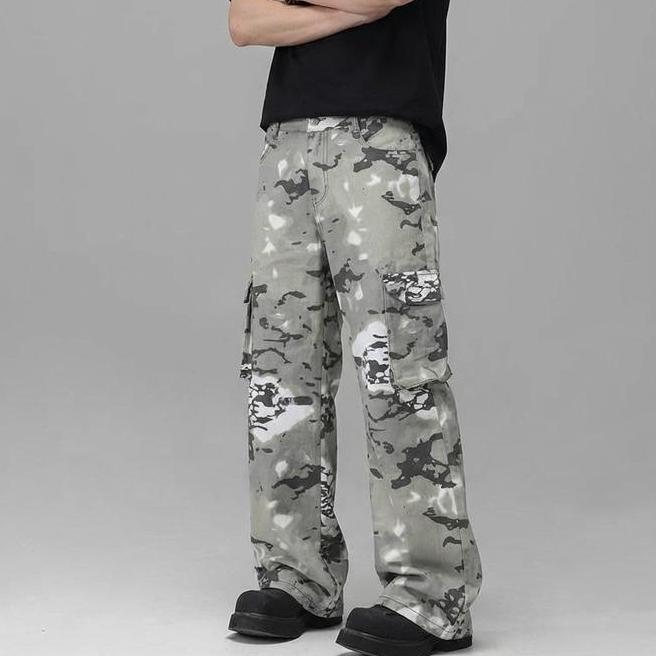 Celana Cargo Pria Panjang Baggy Kulot Kargo Var6047