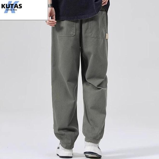 Celana Pria Korean Celana Pria Korean Style Hitam Longgar Panjang Loose Pants