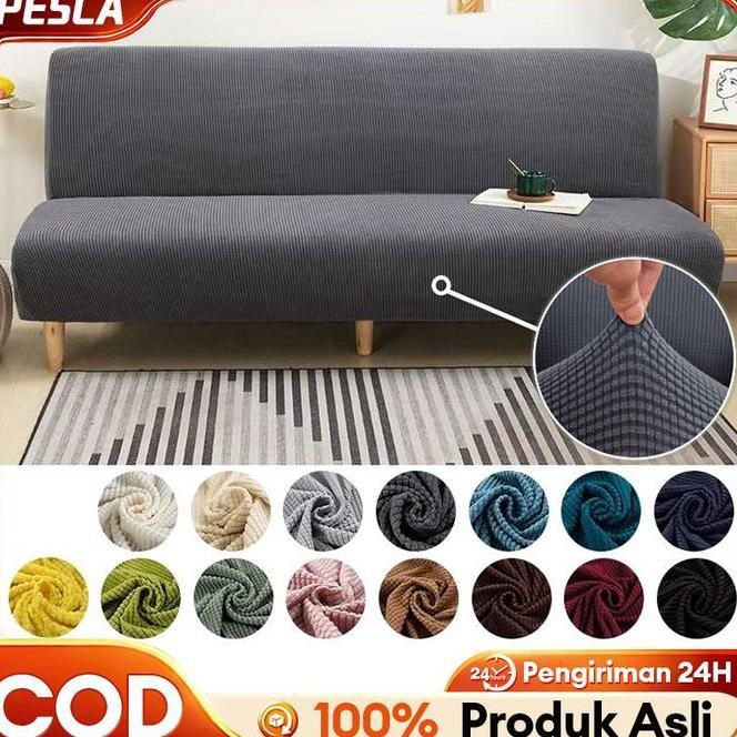 Sarung Sofabed Cover Sofa Bed Sarung Sofa Bed Tebal Penutup Sofa Lipat Elastis Antislip Cover Sofa B