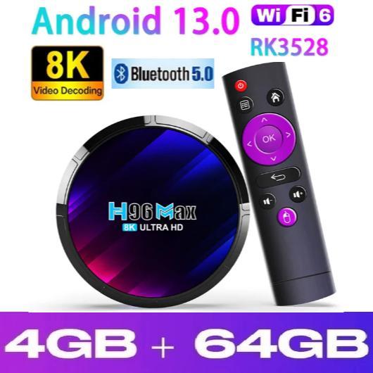 TERBARU Android TV Box H96 MAX 4GB 128GB Bluetooth Miracast Resolusi 8K