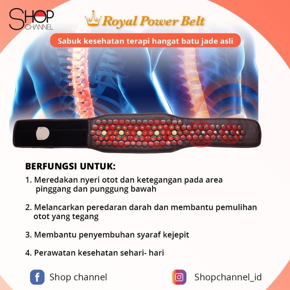 PROMO TERBARU Royal Power Belt 109 Batu Kesehatan Terapi Pinggang Punggung dan Melancarkan Peredaran