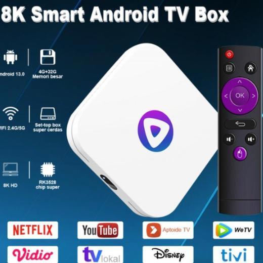 BEST SALE SMARTCOM - Android Tv Box H96 Max M1 PLUS Ram 4/64GB Smart Tv Box 8K Ultra HD WIfi 6