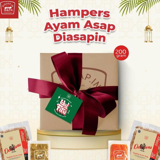HAMPERS Lebaran SEI AYAM Frozen / Daging Ayam Asap DIASAPIN 200gr