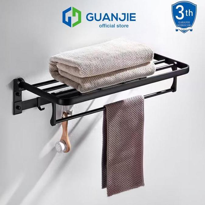 GUANJIE - Rak Handuk Gantungan Dinding Stainless Steel Rak Dinding Rak Bumbu Dapur Stainless Steel R