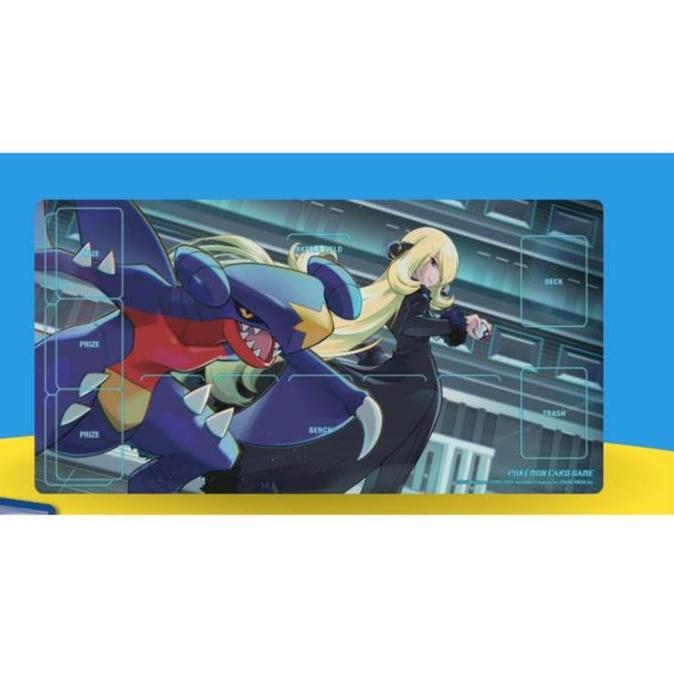 TERLARIS POKEMON RUBBER PLAYMAT CYNTHIA AND GARCHOMP 9433295