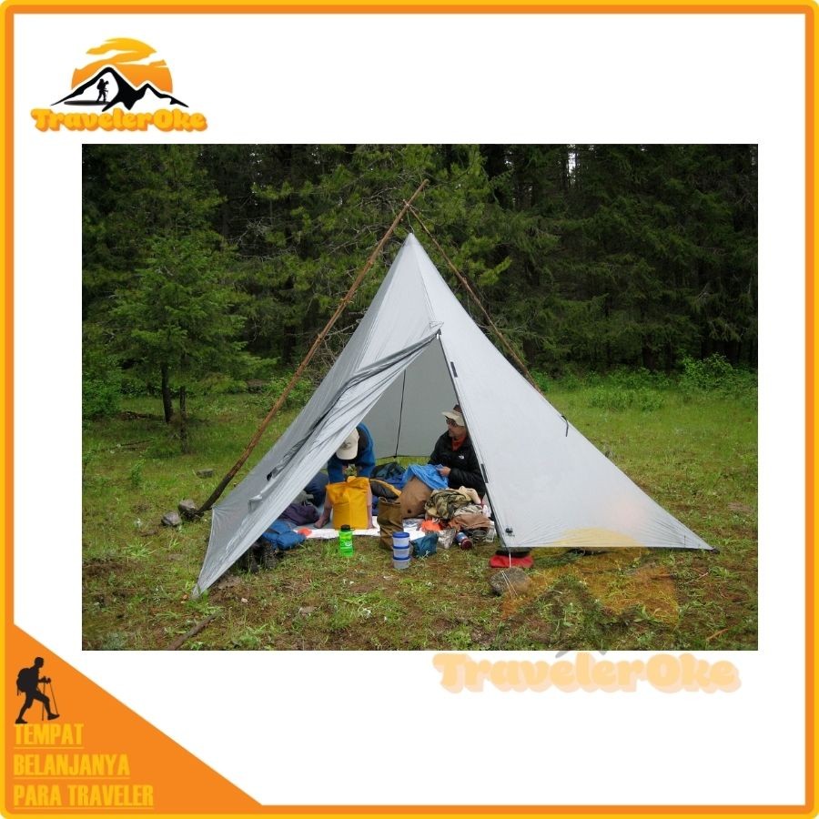 Tenda Tarptent Tarp Tent Pyramid Piramid Bushcraft Ultralight Dapur Camping Anti Badai