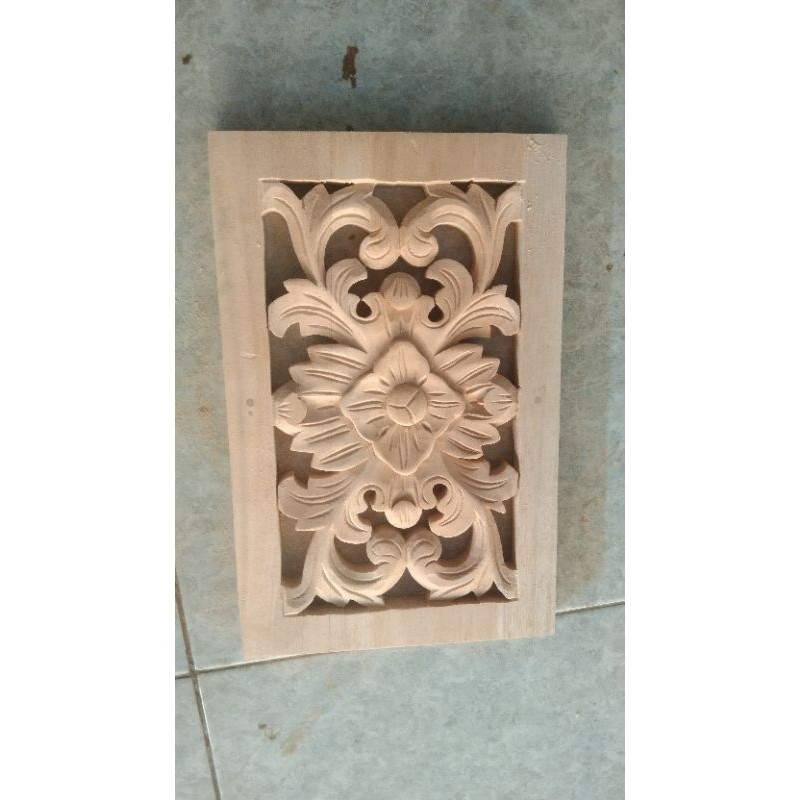 Ornamen Ukiran Tempel 20X30 Hiasan Dinding Dekorasi Dinding
