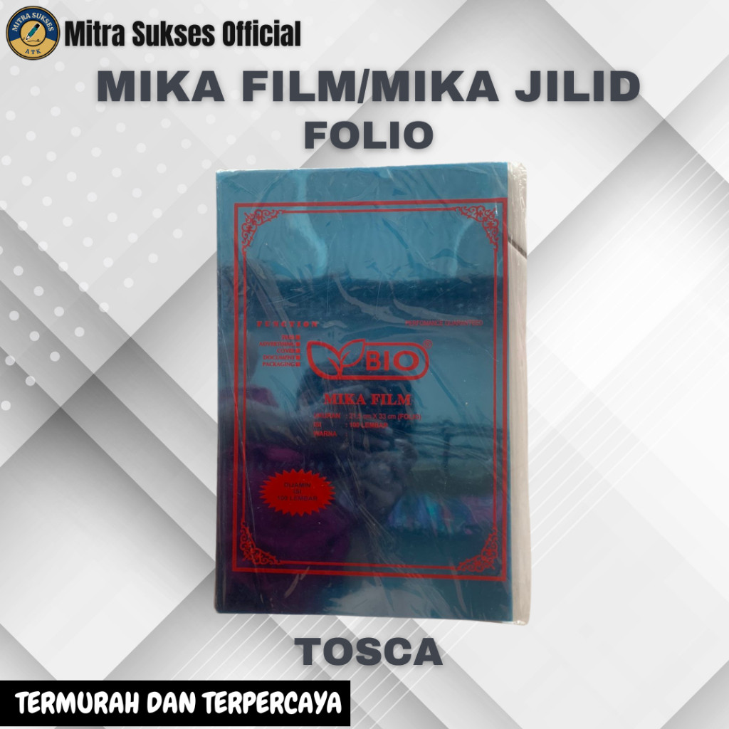 [Per 50 Lembar] Mika Film / Mika Jilid Warna Bening