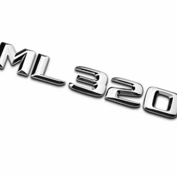 BEBAS ONGKIR - Emblem mercedes benz tulisan ML320 emblem bagasi ML320
