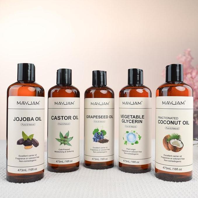 READY IMPORT MAYJAM JOJOBA GRAPESEED CASTOR VEGETABLE GLYCERIN FRACTIONATED COCONUT OIL MOISTURIZING