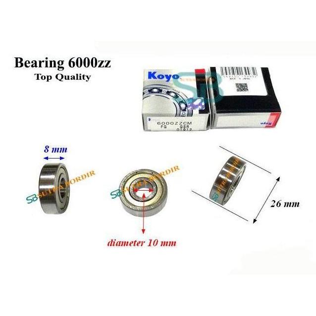 BEARING 6000ZZ KOYO JAPAN BEARING 6000ZZ KOYO JAPAN BEARING 6000Z JEPANG KOYO BEARING 6000Z COVER BE