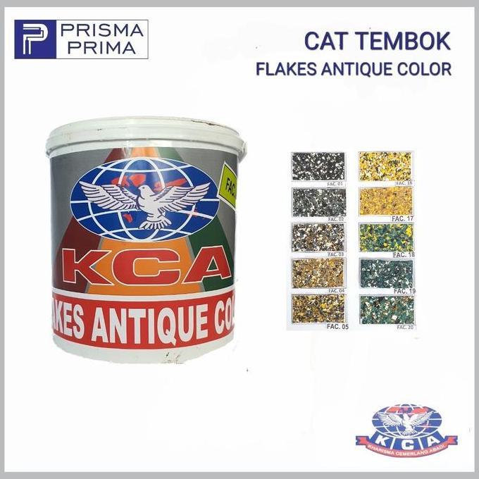 Cat Tembok Motif Batu Alam KCA Flakes Antique Color FAC 5 Kg