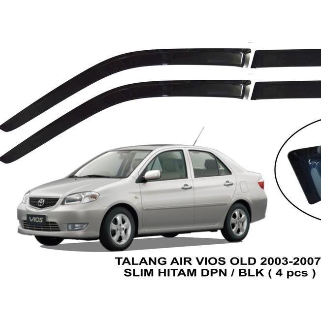 Talang Air Slim Vios 2003 Hitam 2003-2007 Depan-Belakang