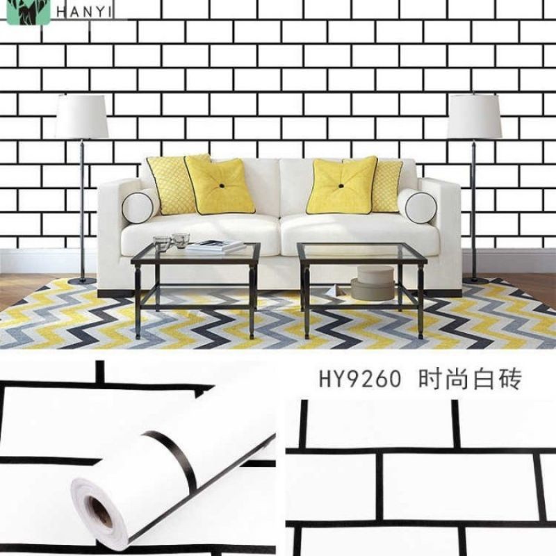 Wallpaper Motif Hitam Putih Wallpaper Bata Wallpaper Salur Wallpaper Garis Wallpaper Minimalis Walls