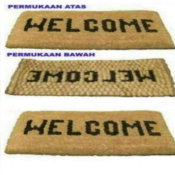 Keset Sabut Kelapa Keset Ijuk Keset Sabut Welcome Keset Sabut Besar Ke