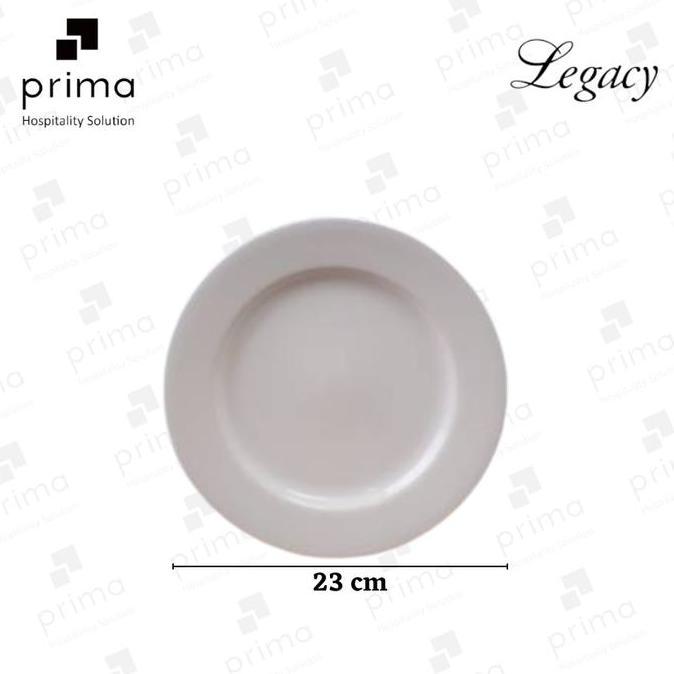 Piring Saji Keramik | Piring Round Rim Plate 23 cm Legacy