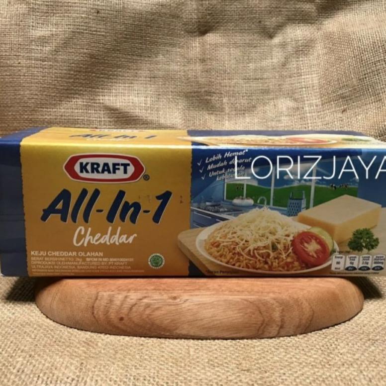 Promo Repack Keju Kraft Cheddar All In One 1Kg