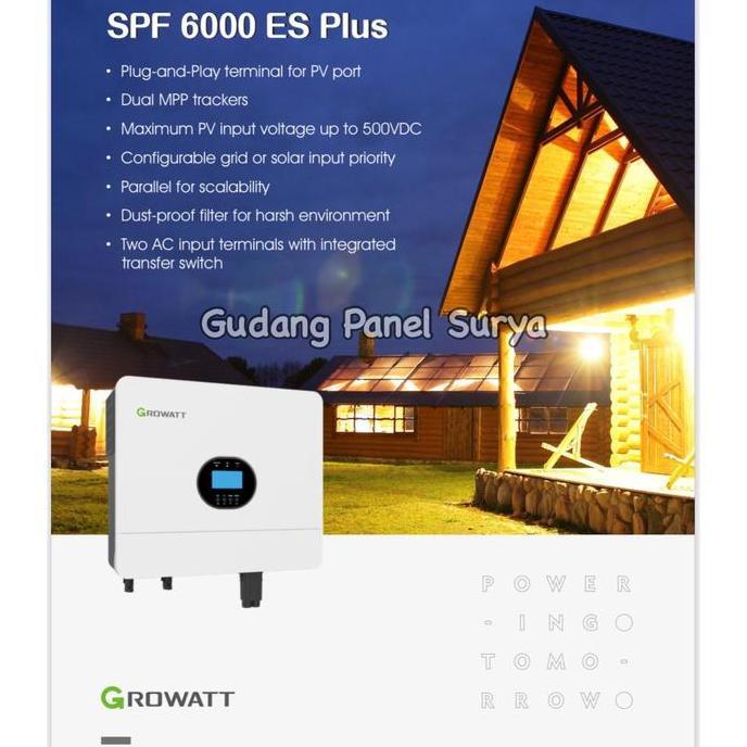 Growatt Hybrid Inverter 6 6000VA SPF 6000 ES Plus