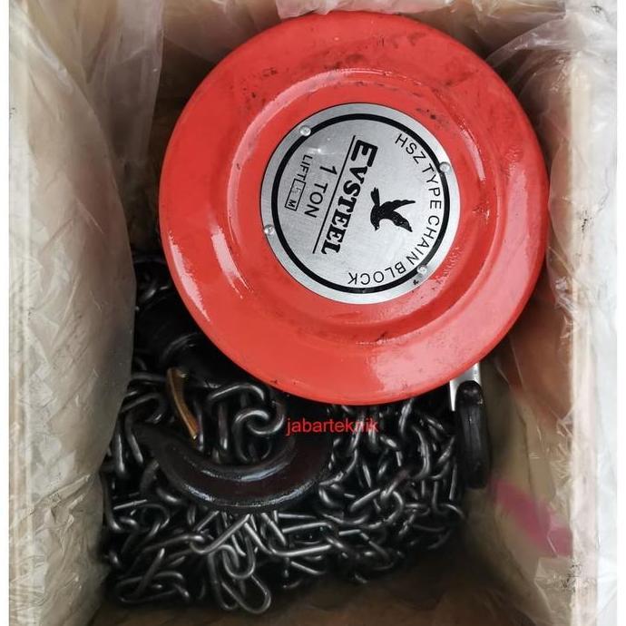 CHAIN BLOCK 1 TON 5 METER TAKEL KATROL KEREKAN 1 TON 5 METER