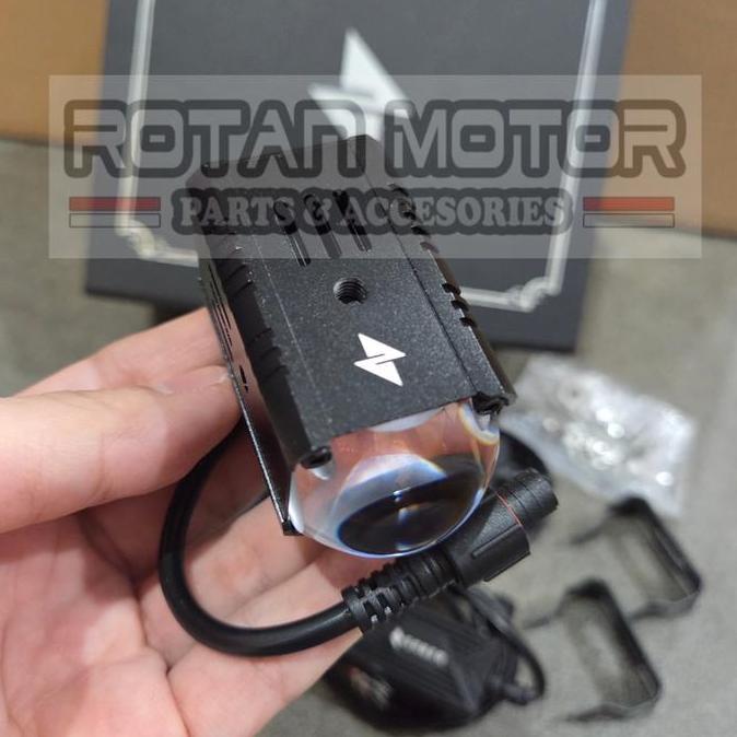 Promo MINI PROJIE SABER SR1 NANO S /  SABER SR 1 NANO S Blue Lens 2X30W / LAMPU TEMBAK SABER SR1 Nan