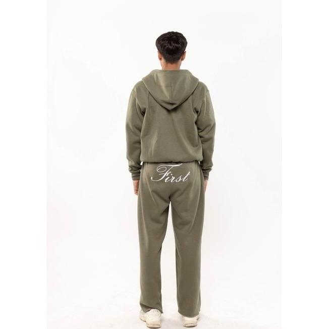 First Time Round First Time Round First Black Pink - Trackpants Army Green/Black/Pink