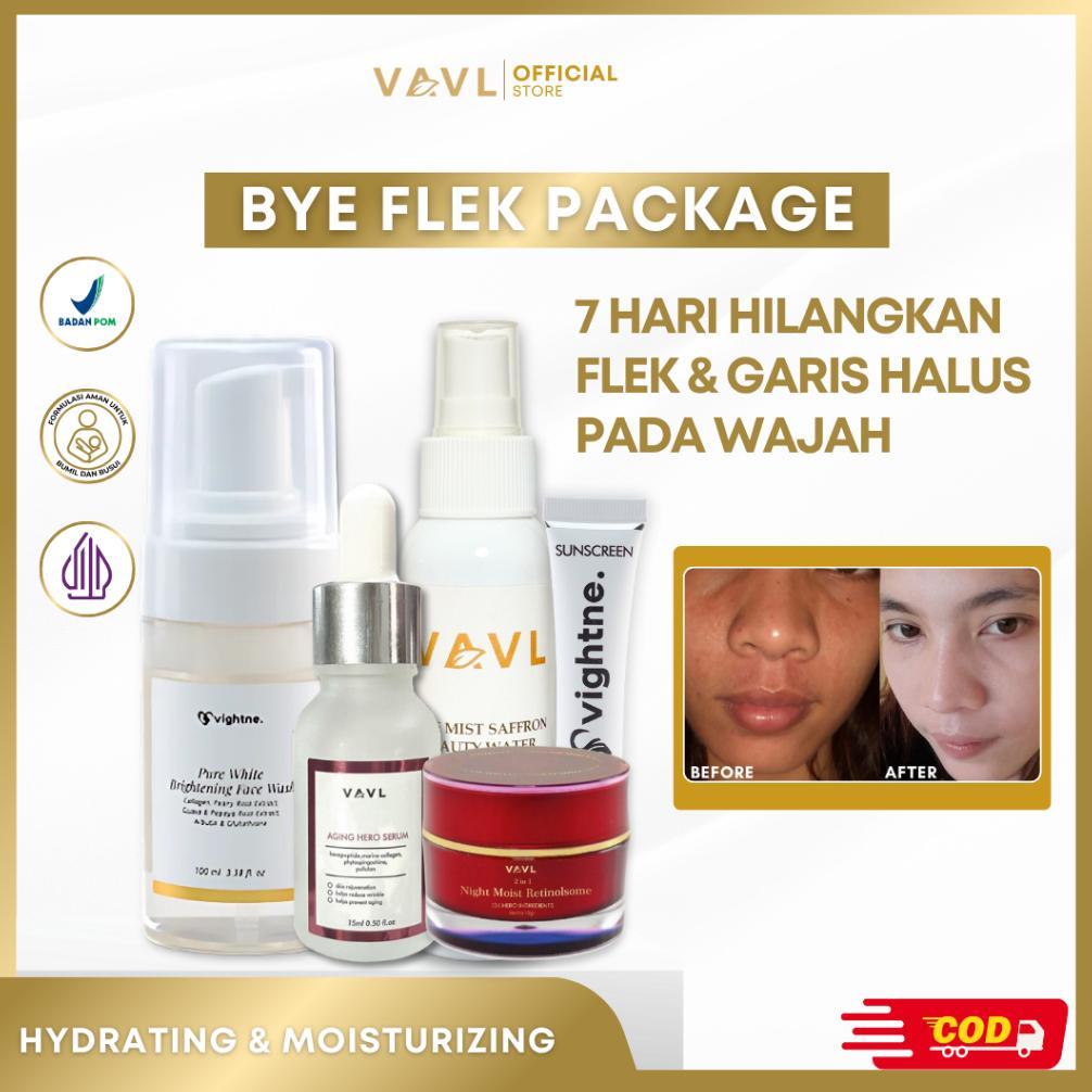 NEW VAVL Paket Flek (Best Seller) | Skincare Dark Spot | Anti Aging | Mencegah Penuaan | Dark Spot [